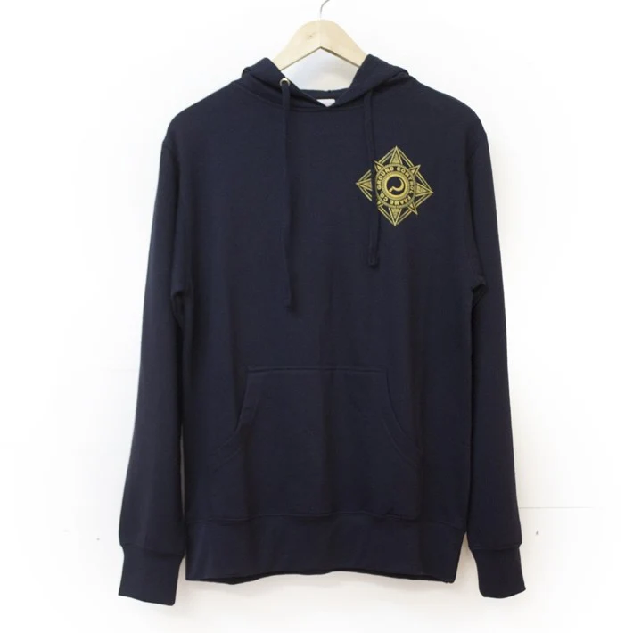 Crest hoodie navy