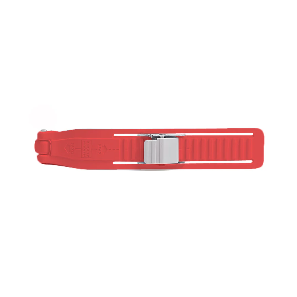 Memory buckle strap 18cm pair red