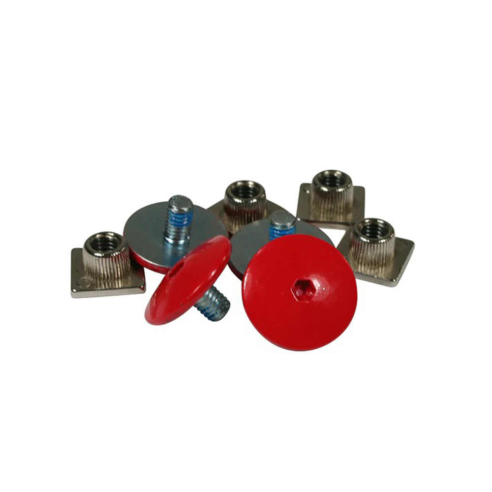 Cuff bolts M6 Red 4-pack - Image 2
